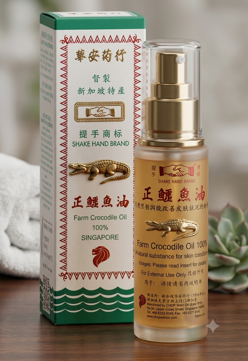 握手牌鱷魚油